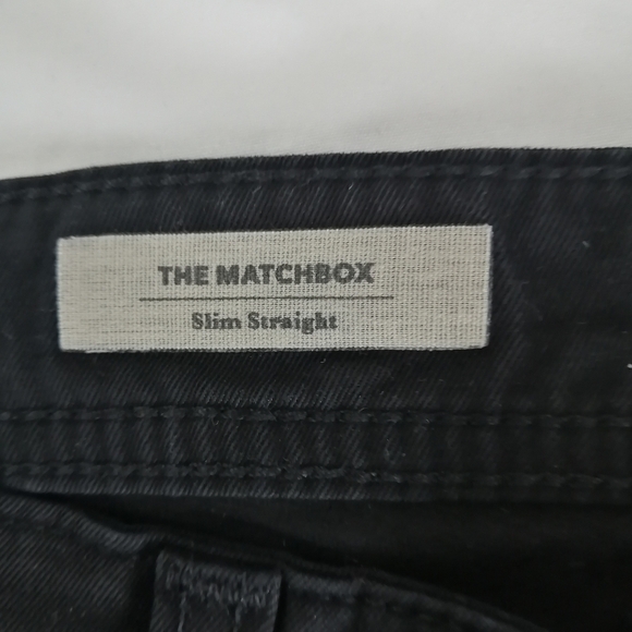 Ag Adriano Goldschmied The Matchbox Slim Straight Black Jeans Men's 31 - Picture 8 of 13